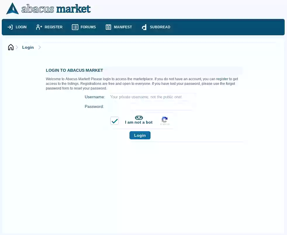 Abacus Market Link Abacus Url Abacus market Onion link review